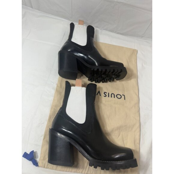 Louis Vuitton Black Leather Monogram Limitless Ankle Boot - Picture 11 of 16